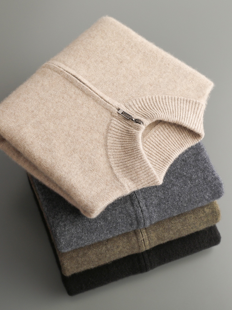Wool Coat Peacoat - % 100% Merinos Yünü erkek Triko