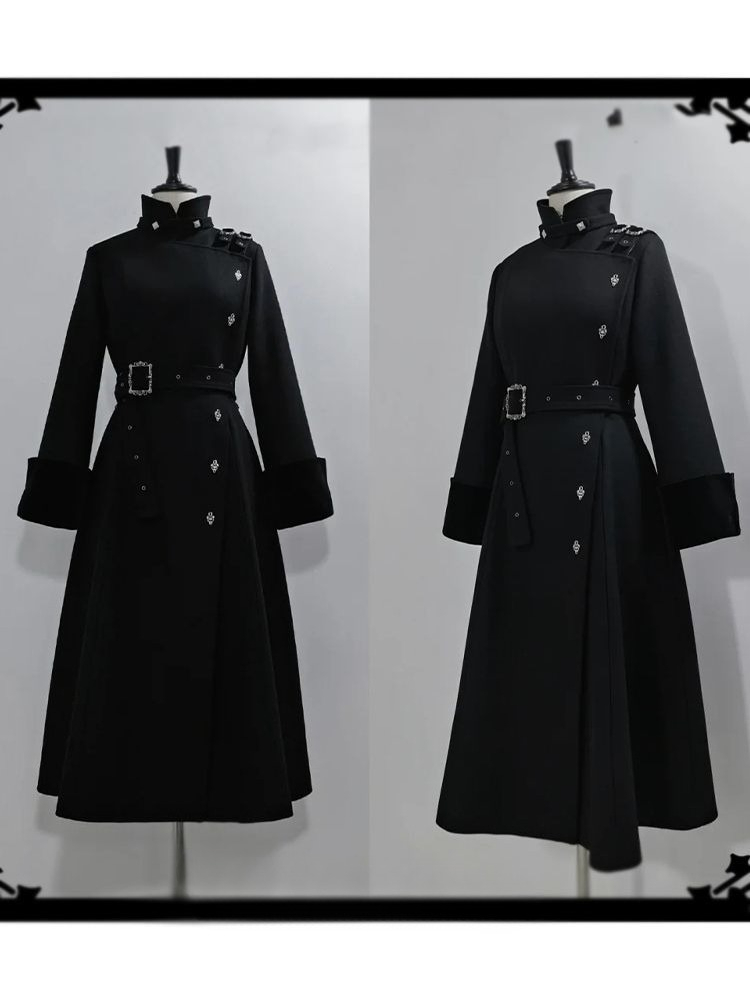2025 Kış Gotik Kemerli İnce Or - Wool Coat Peacoat incelemesi ve fiyatı