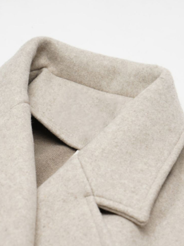 Lautaro sonbahar kış gevşek ka - Wool Coat Peacoat incelemesi ve fiyatı