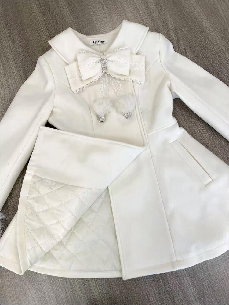 Japon Sonbahar Kış Zarif Kawai - Wool Coat Peacoat incelemesi ve fiyatı